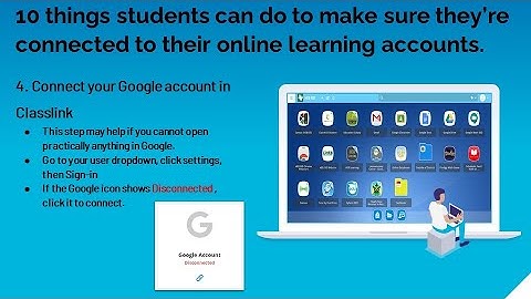 Connect your Google account in Classlink