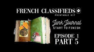 French Classifieds Printable Kit -  Junk Journal Start to Finish - PART 5/6 - Monopoly Game Board