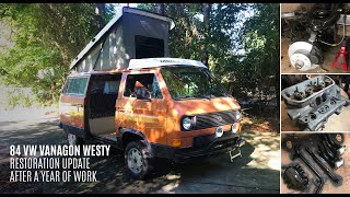 84 VW Vanagon Westy Restoration Update After a Year of Work  Kayak Hipster