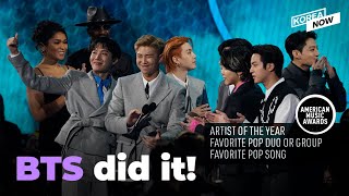 BTS wins 'Artist of the Year' award at AMA