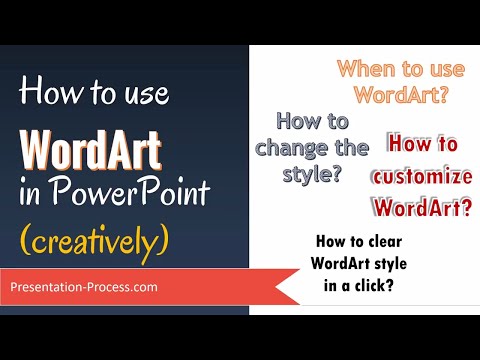 ვიდეო: როგორ აკეთებთ Word Art PowerPoint-ზე?