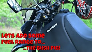 I install an ACERBIS 20 liter fuel tank on a DR 650.