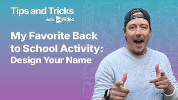 How to Design Your Name with Transparent Text in WeVideo | Creative Classroom Activity