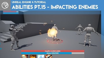 Unreal Engine 4 Tutorial - Ability System Pt.15 - Impacting Enemies