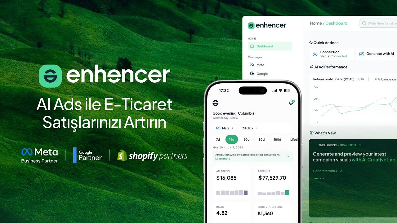 Enhencer AI Ads ile E-Ticaret Satışlarınızı Artırın