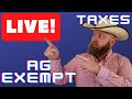 Texas Land and Ranch Ag Exemption Live Stream