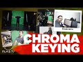 Chroma keying tutorial using a partial green screen