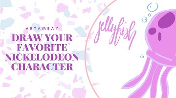 Draw Jellyfish of Nickelodeon using Procreate app on iPad Pro and Apple Pencil