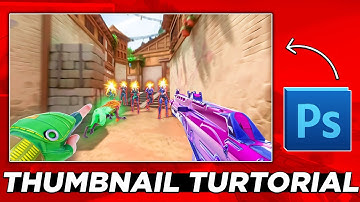 Make Valorant Thumbnails like Grim, Flexinja, Nossy ! Gaming Thumbnail tutorials