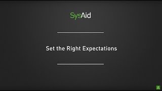 Stuart Rance&#39;s ITSM Tip #8:  Set the Right Expectations