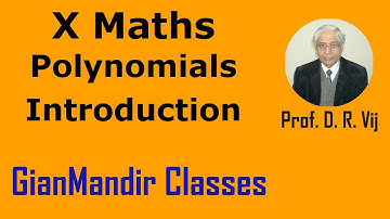 X Maths | Polynomials | Introduction by Preeti Ma