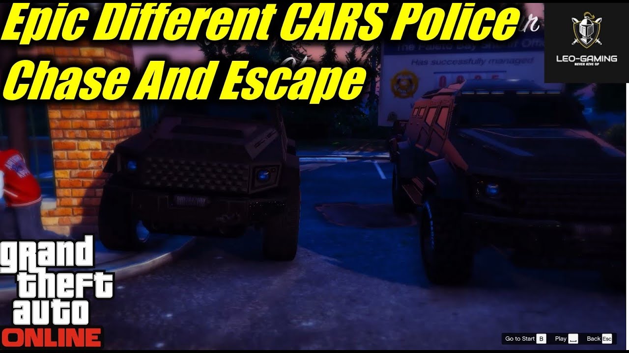 GTA 5 ONLINE EPIC POLICE CHASE - YouTube