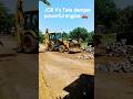 JCB V's Tata damper powerful engine off road cutting video