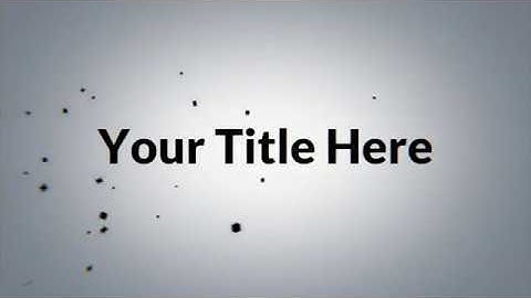 Black Particles Title