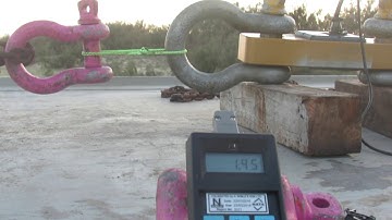 Destruction Test - 4mm Dyneema Soft Shackle
