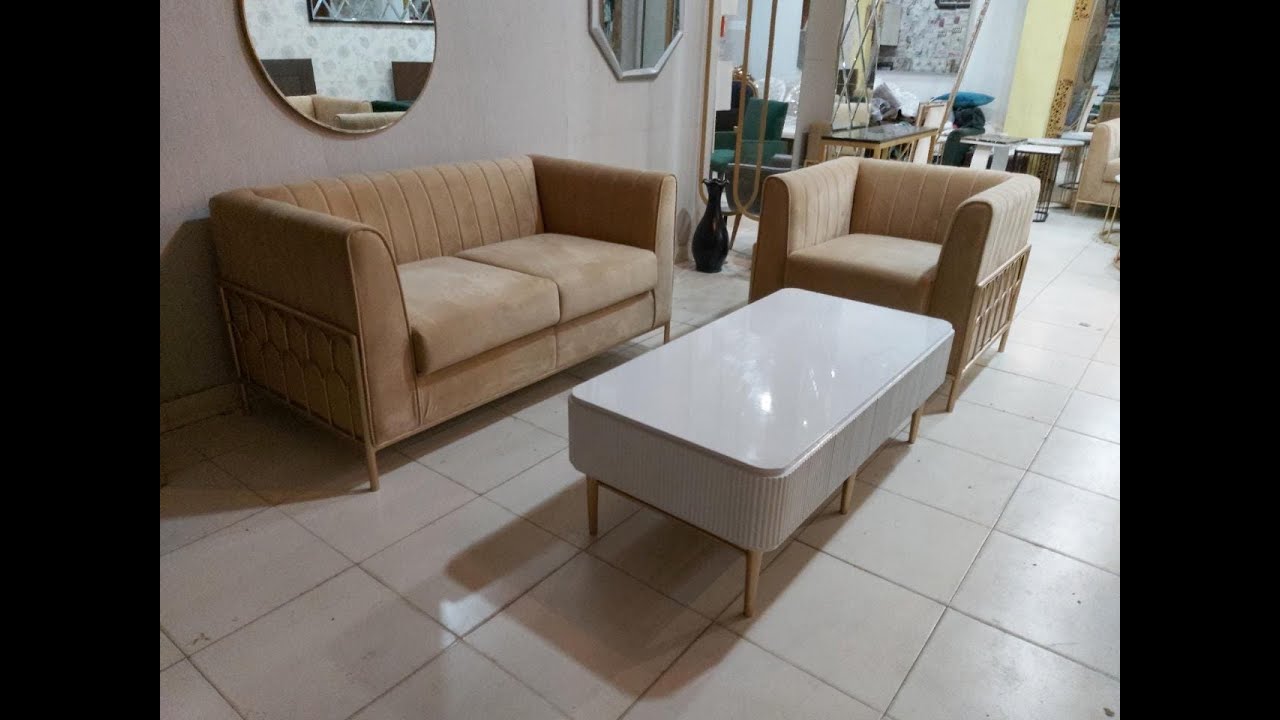 Metal base sofa set!