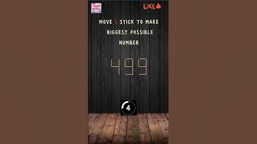 "Maximize with Matchsticks: A Digit-Boosting Challenge!"#shorts