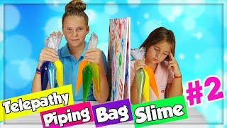 TWIN TELEPATHY PIPING BAG SLIME CHALLENGE!!! PARTIE #2 en français