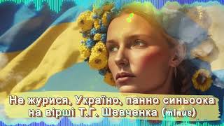 Не журися ,Україно, панно синьоока . (karaoke)