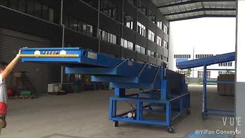 Heightening Telescopic Belt Conveyor For Warehouse Without Loading Bay Display Video