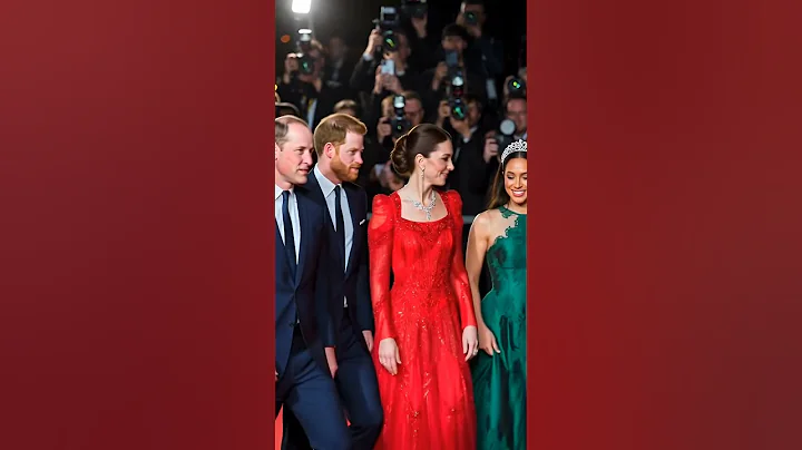 Catherine gix meghan gown while Prince William & Harry dance #royals #britishroyalfamily