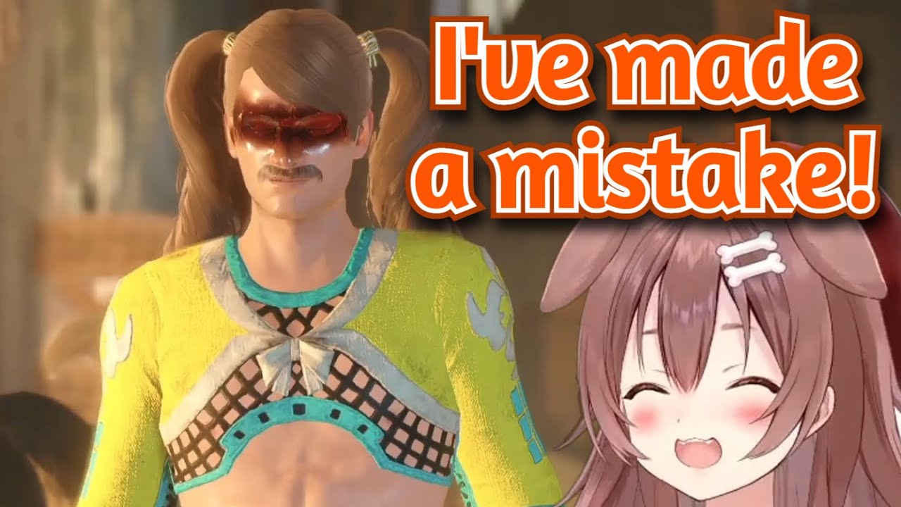 When Korone Sees Her Custom Character in a Cutscene for the 1st Time [Hololive] Monster Hunter Rise