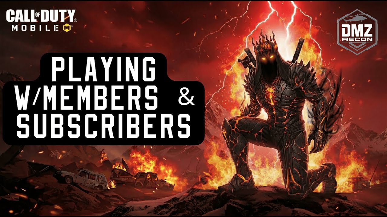 Playing w/Members & subscribers CODM DMZ