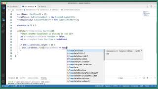 Angular 8 and Spring Boot Part 94   Create cart service and calculate total price & total quantity 2