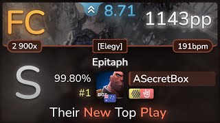 8.7 Asecretbox Tears Of Tragedy - Epitaph Elegy Hdhr 99.80% Fc 1143Pp - Osu