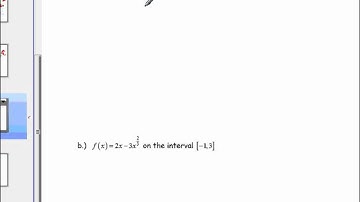Calculus 3.1 Extrema, Relative and Absolute Extrema, Critical Numbers, Extreme Value Theorem