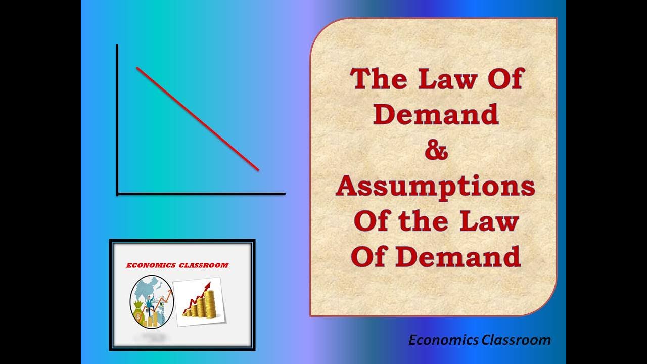 The Law Of Demand- Meaning, Assumptions,Diagram,Schedule |Class 11| B.A