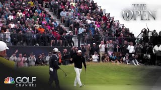 Scottie Scheffler putts from distance for birdie on the 14th hole at The Open | Golf Channel