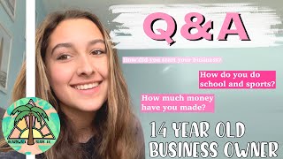 Q&A / 14 year old successful business owner // BOARDWALKBEADS