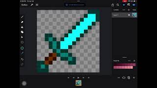 Creating Minecraft textures using Pixaki (iPad)
