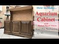 35 - Aquarium Cabinet from Walnut and Cherry raised panel doors