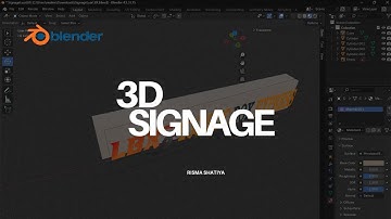 Blender | 3D Modeling Signage