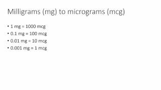 SP17 grams mg mcg