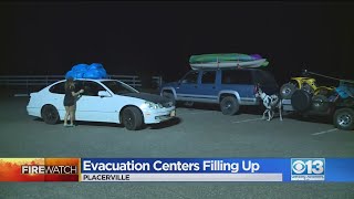 Caldor Fire Evacuation Centers Filling Up