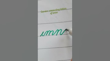 Connect 3, 4 letters together in  cursive writing #cursivewriting #lowercaseletters