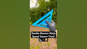 Double Bounce Ninja Trick with Speed Square Tool! #ninja #tricks #skills #fyp #satisfying #tools