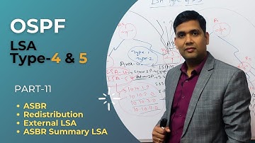 OSPF LSA Type 4 and Type 5 (External LSA and ASBR Summary LSA)    | Part-11 | CCNP | CCNA | IPST