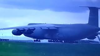 RCH453 - 87 - 0035 USAF Lockheed C-5M Super Galaxy departing Belfast Int'l Airport| BONG BARIZO TV