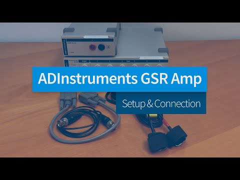 How to Connect the GSR Amp to PowerLab and LabChart