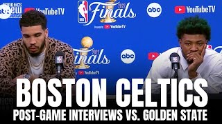 Jayson Tatum & Marcus Smart React to Losing NBA Finals vs. Warriors, Boston Celtics Future