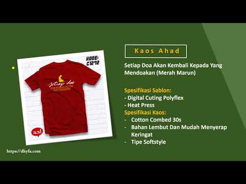 Kaos Dakwah – Setiap Doa Akan Kembali Kepada Yang Mendoakan