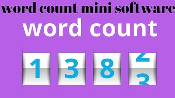 How to Count Words in Word Files (doc/docx/dot)