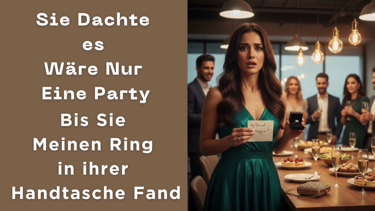 Sie dachte es wäre nur eine Party _ bis sie meinen Ring in ihrer Handtasche fand
