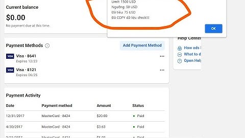 Hướng dẫn check ngưỡng, chi tiêu , limit fb ads (Check limit , threshold ,spending FB ADS)