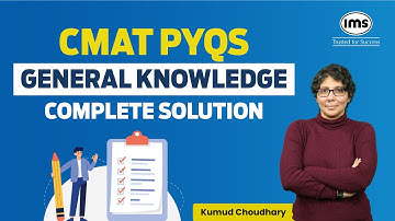 CMAT PYQs | GK Complete Solution | CMAT 2023 General Knowledge PYQs - Slot 2 | Kumud Choudhary