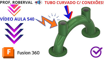 Aula 540 - Modelamento da Conexão Curva com Flanges no Fusion 360